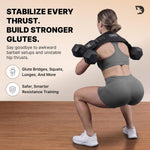 Fitness Hip Thrust Belt – Dual-Strap Glute Builder for Dumbbells, Plates & Kettlebells