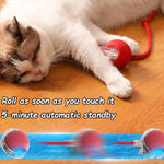 Interactive Automatic Cat Toy Ball – Rechargeable Rolling Pet Toy