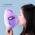 7-Color LED Face Mask with Neck | Red Light Therapy Skincare Mask