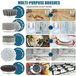 Electric Spin Scrubber – Cordless Cleaning Brush with 5 Brush Heads