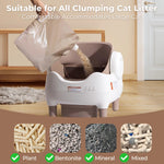 Smart Automatic Cat Litter Box – Self-Cleaning with App Control, Open-Top & Large Waste Bin