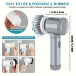 Electric Spin Scrubber – Cordless Cleaning Brush with 5 Brush Heads