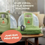 BISSELL Little Green Mini Portable Carpet & Upholstery Cleaner – Compact Spot Cleaner for Carpet, Furniture & Cars