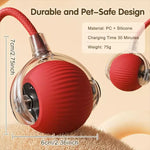 Interactive Automatic Cat Toy Ball – Rechargeable Rolling Pet Toy