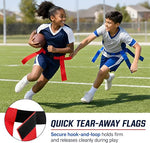 Flag Football Belt Set for 8 Players – Complete Football Game & Training Kit for Kids and Adults
