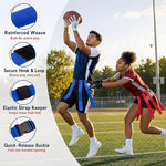 Flag Football Belt Set for 8 Players – Complete Football Game & Training Kit for Kids and Adults