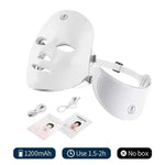 7-Color LED Face Mask with Neck | Red Light Therapy Skincare Mask