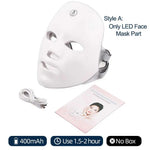 7-Color LED Face Mask with Neck | Red Light Therapy Skincare Mask